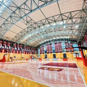 Durable Indoor Basketball Court with Eco Friendly Wooden Sports Flooring Eco Friendly Artificial Grass for Sports