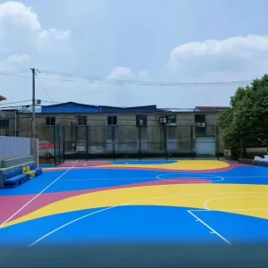 Durable Indoor Outdoor Construction Sports Flooring Silicon PU for Courts Badminton Tennis Basketball School Stadiums