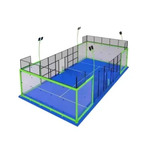 Durable Outdoor Glass Paddle Tennis Court Artificial Grass Flooring for Paddle Court Equipment