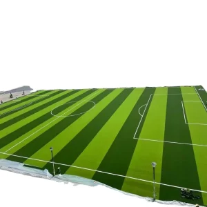 Durable PE Filament Football Soccer Grass 40/50mm Outdoor Indoor School Gym All Season Green Padel Tennis MultiSport Turf