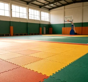 Durable PP Interlock Suspended Sports Flooring Anti UV Portable Assembled Floor for Multi Purpose Sport Courts
