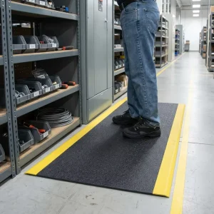 Durable PVC Foam Anti-fatigue Mat Non-slip Cushioned Waterproof Modern Abstract Pattern Floor Mat Comfort Standing Pad for Home
