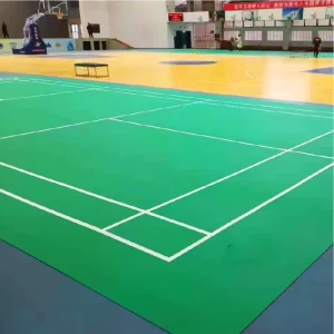 Durable PVC Roll Flooring for Indoor and Outdoor Pickleball Basketball and Tennis Courts Floor