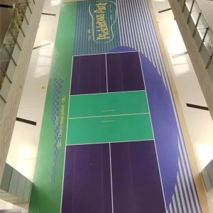 Durable PVC Vinyl Pickleball Court Flooring for Indoor/Outdoor Use Training Entertainment Children Adults 2.0mm/3.0mm Thickness