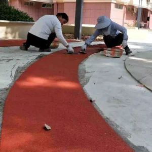 Durable Red EPDM Rubber Granules Non-Slip Running Track for Sports Flooring and Playgrounds FN-I-24032802