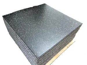 Durable Shock Absorption High-Density EPDM Rubber Gym Flooring Mats with Clip Tiles 15-25mm Thick for Indoor Fitness