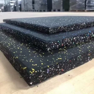 Durable Sports Rubber Mat 20MM Noise Reduction for Gym or Commercial Area Rubber Flooring
