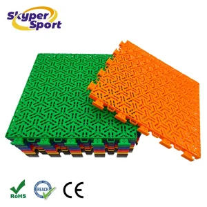 Durable Suspended Basketball Court Flooring PP Interlocking Tiles for Outdoor Used Basketball Court Easy Install