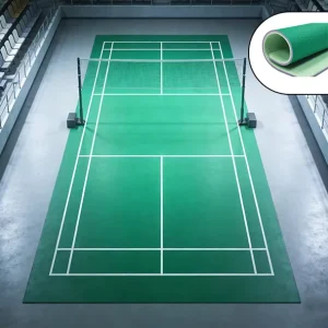 Durable Synthetic PVC Vinyl Sports Flooring Indoor Court for Badminton Basketball Table Tennis