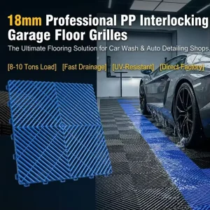 Durable Weatherproof Heavy Duty Interlocking Modular PP Car Showroom Workshop Warehouse Plastic Flooring Garage Floor Tiles