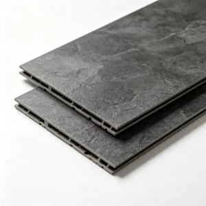 E0 SPC Stone Plastic Click-Lock Flooring with Wear-Resistant Wood Grain Surface for Indoor Use