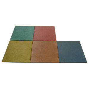 EN1177 Approved Outdoor Rubber Mats Gym Floor for Playground Rubber Tiles Backyard Play Area Sports Flooring