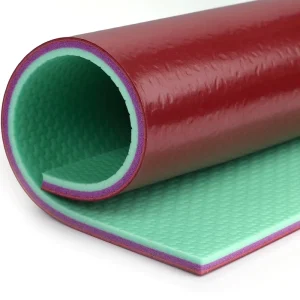 ENLIO FIVB IHF Certified Durable 7mm Rain Drop PVC Indoor Sports Flooring Anti Slip Shock Absorbing Crystal Sand Surface