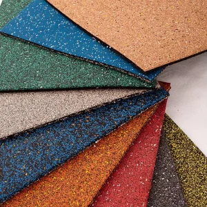 EPDM 15mm and 25mm Anti-Slip Sports Rubber Flooring Rolls and Tiles with Sound and Shock Absorption