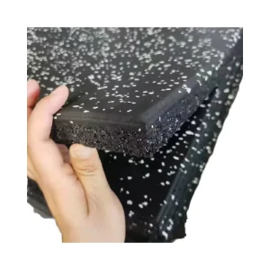 EPDM Anti Fatigue Noise Reducing Fitness Mat Anti Slip Gym Mat for Weightlifting & Cardio Gym Equipment Accessory