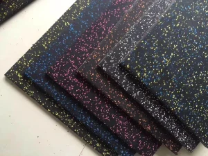 EPDM Anti-Slip Soundproof Shock-Absorbing Rubber Gym Floor Tiles for Treadmills, Dumbbells, and Barbells