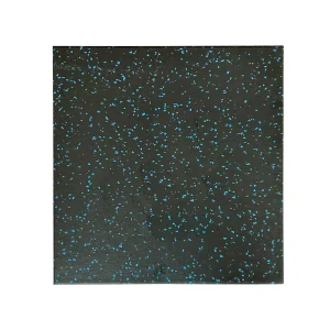 EPDM Blue Dots Rubber Flooring High Density Indoor Composite Rubber Tile for Gym