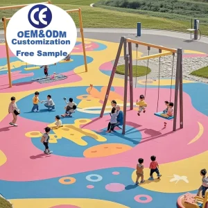 EPDM Colored Rubber Granules Anti-slip Multi-sport Indoor/Outdoor Use