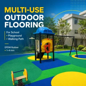 EPDM Colored Rubber Particle Multi-Sport Track Playground Flooring Material Outdoor Anti-Slip Shock Absorption Eco-Friendly