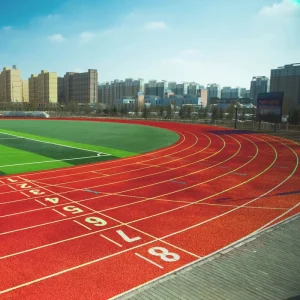EPDM Granulated Rubber Running Track Breathable Plastic Sports Flooring