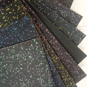 EPDM Granule Gym Rubber Flooring Mat, Shock-Absorbing, Sound-Insulating, Wear-Resistant, Durable