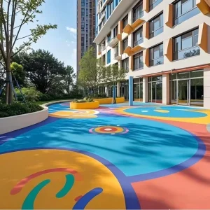 EPDM Granules XC-EPDM Eco-Friendly Rubber Flooring for Kindergarten Playground Outdoor Indoor Sports Mixed-Type