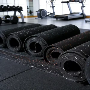 EPDM Gym Exercise Mat Rubber Roll Waterproof Anti slip 3mm 6mm Customizable Size Eco Friendly Durable Sport Floor Rolls
