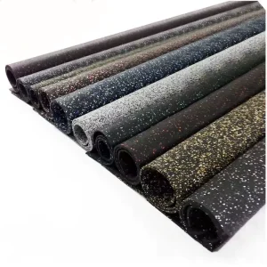 EPDM Interlock Rubber Flooring Roll Shock Absorption Rubber Gym Floor Tiles for Fitness
