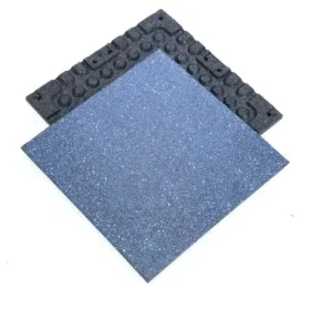 EPDM Interlocking Rubber Flooring Tile Anti-UV 15 mm 1 m x 1 m