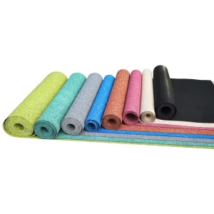 EPDM Natural Rubber Floor Mat Environmental Friendly Multiple Colors Shockproof Used for Gym Fitness Center and Home