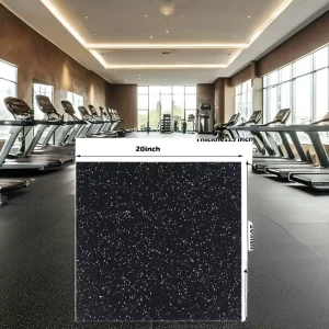 EPDM Rubber Flooring Tiles Anti Slip for Gym Workshop School Indoor Outdoor Use