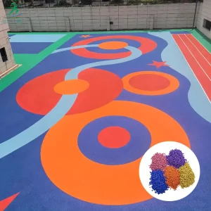 EPDM Rubber Granules Anti-Slip Eco-Friendly Shock Absorption Safe for Wet/Dry Conditions Pool Decks Playgrounds