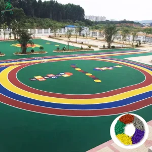 EPDM Rubber Granules for Jogging and Cycling Tracks, Children’s Playgrounds, and Cushion Flooring
