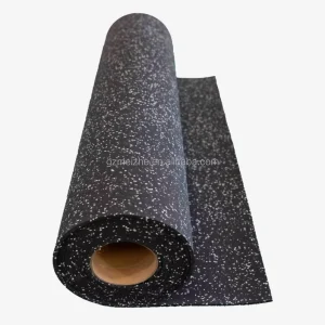 EPDM Rubber Gym Floor Rolls Anti-Slip Waterproof EN1177 Certified 5-Year Warranty for Home Gym Hospital School Shooting Range