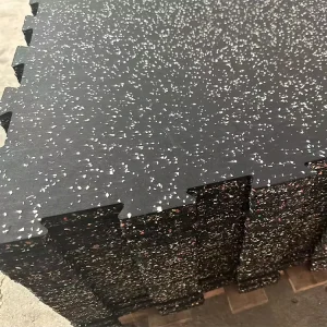 EPDM Rubber Puzzle Exercise Flooring Mat for Gym Areas