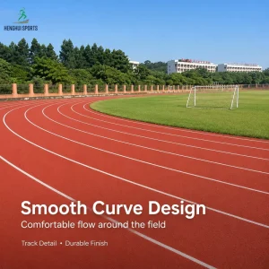 EPDM Rubber Raw Material Colorful Running Track Surfacing Supplier ISO Certified Athletic Plastic Runway Shock Absorption