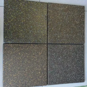 EPDM Rubber Tile Waterproof Shock-Absorbing Floor Mat for Gym and Playground Flooring