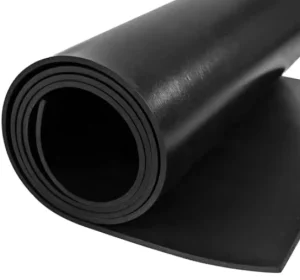 EPDM/SBR/NR Custom Size Black Rubber Sheet, Thick Industrial Rubber Mat, Wear Resistant Solid Rubber Roll for Floor & Machinery