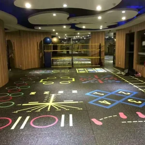 EPDM SBR Rubber Floor Tiles for Gym Facility and Club