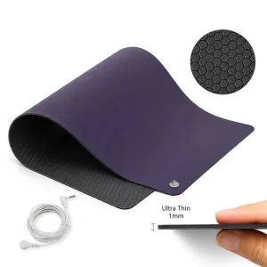 ESD Custom 1mm Ultra-Thin Conductive Grounding Mat High-Strength Anti-Static Earthing Pad for Desk Office and Floor