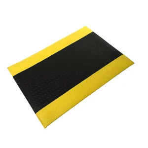 ESD PVC Anti-Fatigue Flooring Mat, Striped Cushioned Design, Washable, for Offices, Kitchens, and Industrial Use