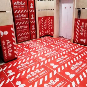 EVA Anti-Slip Tile Floor Covering Protection Surface Films with Cutting Service