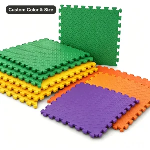 EVA Gym Mat Custom Color and Size High-Density Interlocking Puzzle Flooring