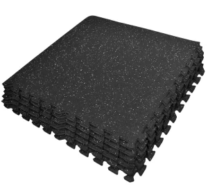 EVA Indoor Safety Mats Interlocking Rubber Top Rubber Gym Flooring Tile
