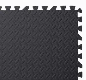 EVA Interlocking Anti-Slip Diamond Plate Gym Exercise Protective Floor Tiles