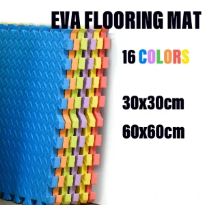 EVA Interlocking Foam Gym Mats Puzzle Flooring for Home Workout, Garage, Taekwondo and Karate