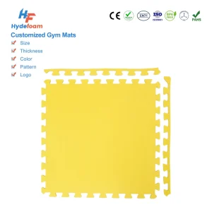 EVA Interlocking Gym Flooring Mats Waterproof Anti-slip for Home Gym Studio and Indoor Training