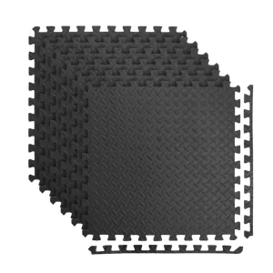 EVA Puzzle Gym Mat 15mm Thick Non-Toxic Interlocking Foam Floor Mat for Yoga and Fitness Studios