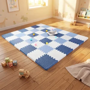 EVA Puzzle Mat 60x60cm Eco-Friendly Waterproof Foam Interlocking Sports & Soft Toy Floor Mats Baby & Picnic