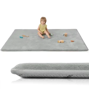 Easy Care Non Slip Baby Toddler Play Mat Coral Velvet Thick Memory Foam Tatami Rug Soft High Density Foam Kids Floor Mats